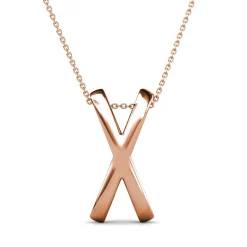 Collier X Duo Or Rose