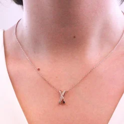 Collier X Duo Or Rose