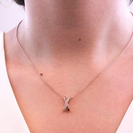 Collier X Duo Or Rose