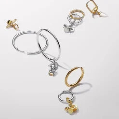 Créoles à Charms Pandora Moments 18 mm