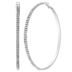 Créoles So Charm - B4067-ARGENT - Boucles D'Oreilles Argentées