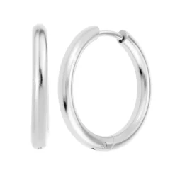 Créoles So Charm - B4140-ARGENT - Boucles D'Oreilles Argentées