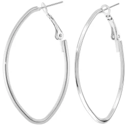 Créoles So Charm - B2787-ARGENT - Boucles D'Oreilles Argentées