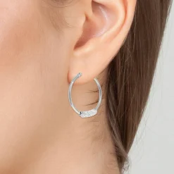 Créoles So Charm - B2790-ARGENT - Boucles D'Oreilles Argentées