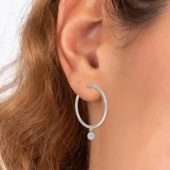 Créoles So Charm - BD2261-ARGENT-DIAMANT - Boucles D'Oreilles Argentées
