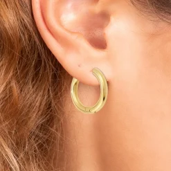 Créoles So Charm - B4139-DORE - Boucles D'Oreilles Dorées