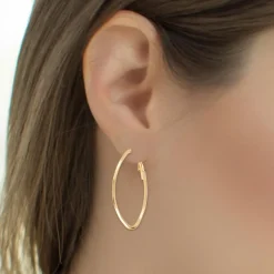 Créoles So Charm - B2787-DORE - Boucles D'Oreilles Dorées