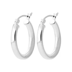 Créoles femme argent 2 mm - Z30Y0