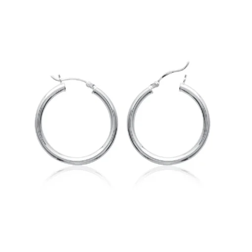 Créoles femme argent 3 mm - Z3030