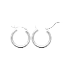 Créoles femme argent 2 mm - Z30Y0