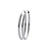 Créoles femme argent rhodié 3 mm - W0YY30
