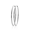 Créoles femme argent rhodié 5 mm - W0YY50