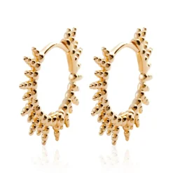 Créoles femme plaqué or 15 mm - Y6YZ500