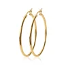 Créoles femme plaqué or 5 mm simples - YUU50