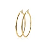 Créoles femme plaqué or 2 mm - YUUY5