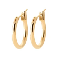 Créoles femme plaqué or 12 mm - YUUZY