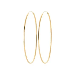 Créoles femme plaqué or 8 mm - Y0YYV0