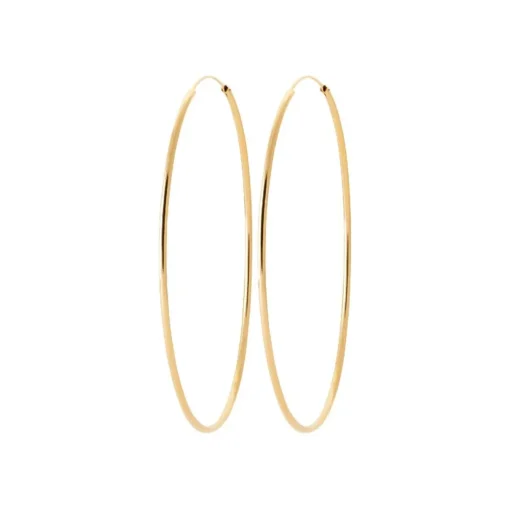 Créoles femme plaqué or 8 mm - Y0YYV0