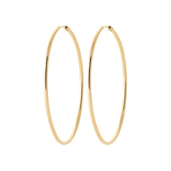 Créoles femme plaqué or 6 mm - Y0YY60