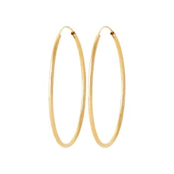 Créoles femme plaqué or 5 mm - Y0YY50