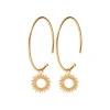 Créoles femme plaqué or 3 mm - Y6Y6300