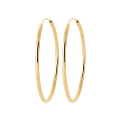 Créoles femme plaqué or 4 mm - Y0YY40