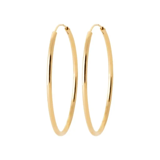 Créoles femme plaqué or 4 mm - Y0YY40