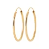 Créoles femme plaqué or 3 mm - Y0YY30