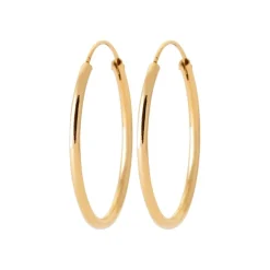 Créoles femme plaqué or 3 mm - Y0YY30