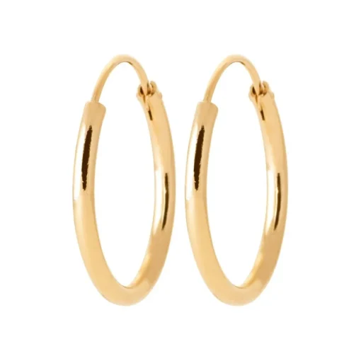 Créoles femme plaqué or 2 mm - Y0YYY0