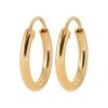 Créoles femme plaqué or 14 mm - Y0YYZ4