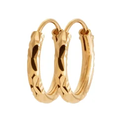 Créoles femme plaqué or 14 mm - Y0YYZZ4