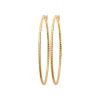 Créoles femme plaqué or 5 mm - Y6YY550