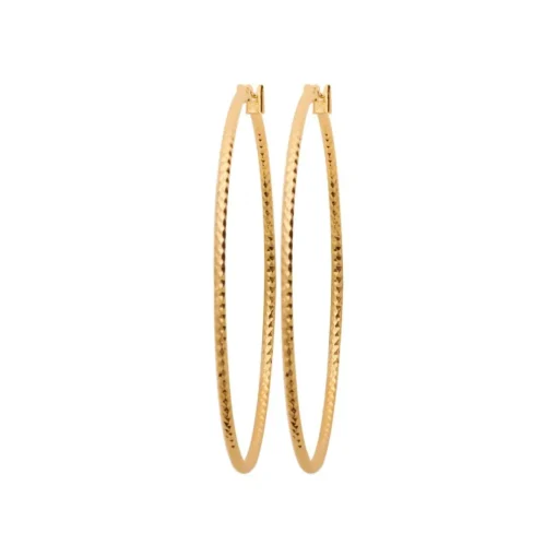 Créoles femme plaqué or 5 mm - Y6YY550