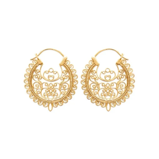 Créoles femme plaqué or 3 mm - Y6YY300