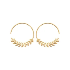 Créoles femme plaqué or 28 mm - Y6Y4500