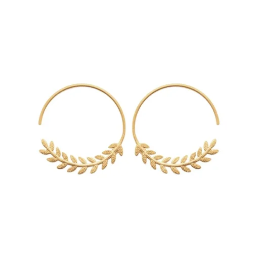 Créoles femme plaqué or 28 mm - Y6Y4500