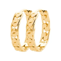 Créoles femme plaqué or 24 mm 21 mm - Y634400