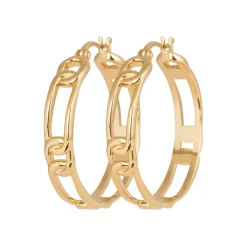 Créoles femme plaqué or 3 mm - Y633500