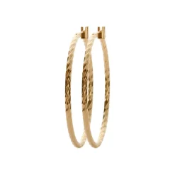 Créoles femme plaqué or 4 mm - Y6Z5Y40