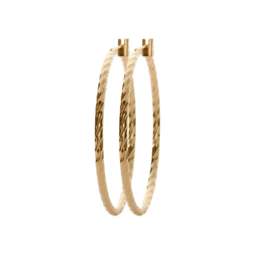 Créoles femme plaqué or 4 mm - Y6Z5Y40