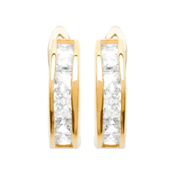 Créoles femme plaqué or 16 mm - Y6603YZ