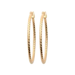 Créoles femme plaqué or 29 mm - Y6YY530