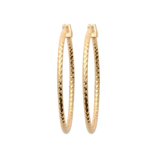 Créoles femme plaqué or 29 mm - Y6YY530