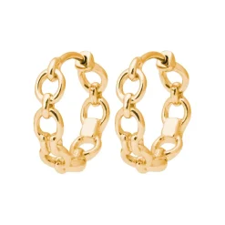 Créoles femme plaqué or 2 mm - Y633W00