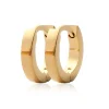 Créoles femme plaqué or 13 mm - Y6ZYZ00