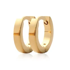 Créoles femme plaqué or 13 mm - Y6ZYZ00