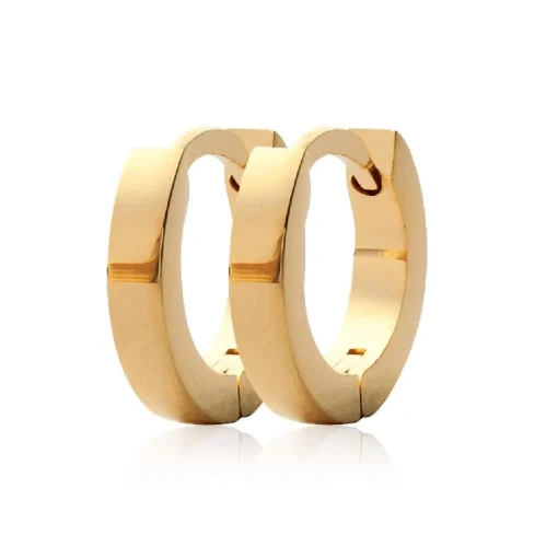 Créoles femme plaqué or 13 mm - Y6ZYZ00
