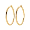Créoles femme plaqué or 4 mm - Y0Y33VZ40
