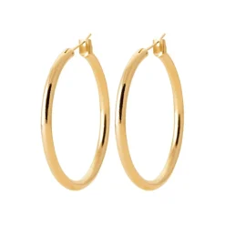 Créoles femme plaqué or 4 mm - Y0Y33VZ40